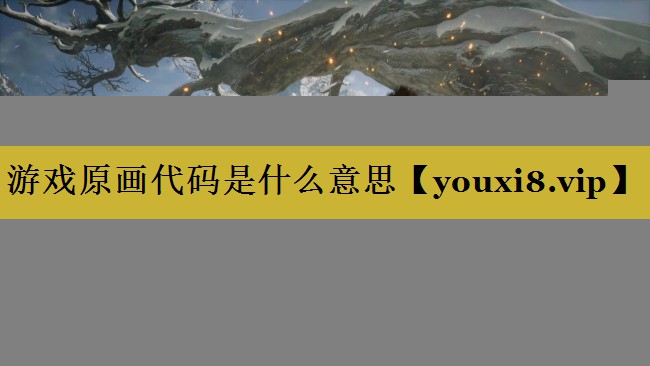 游戏原画代码是什么意思